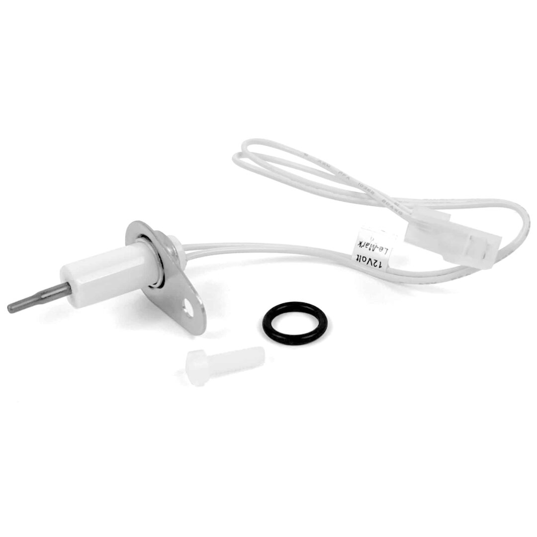 Tändelektrod med kabel och packning för gasugn.