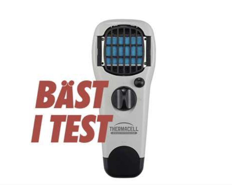 Thermacell myggskydd, bäst i test, effektiv myggavvisare.